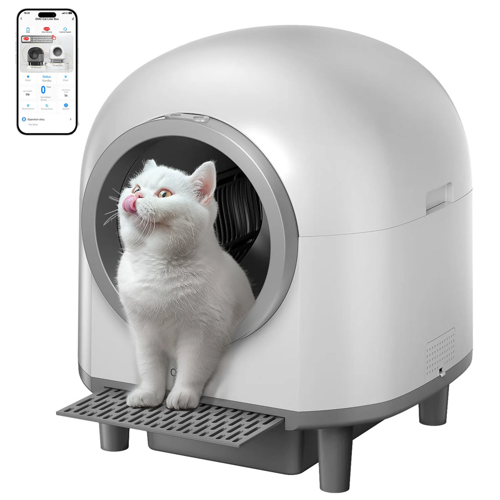Smart Self-Cleaning Litter Box with App Control and Waste Bag System (for Cats 3-17 lbs)
