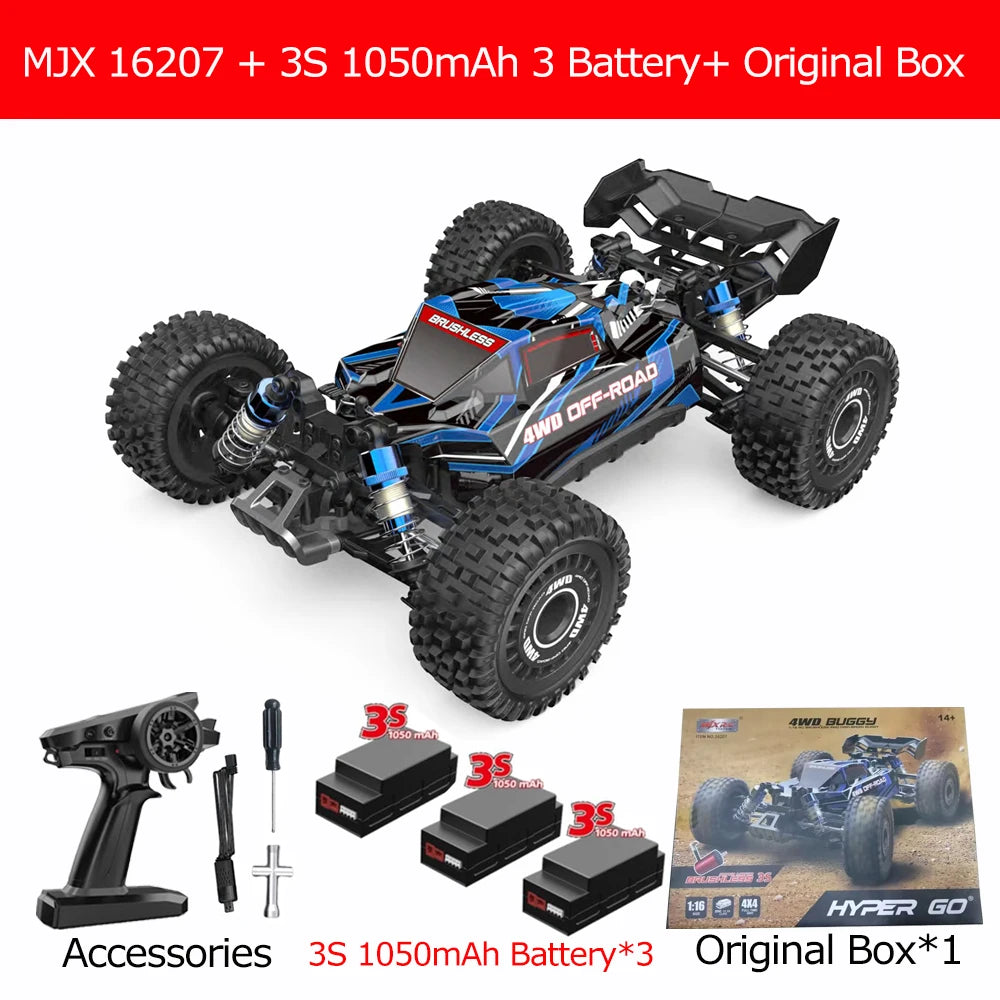 HYPER GO 1/16 Scale RC Racing Truck (70KM/h, 4WD Brushless)