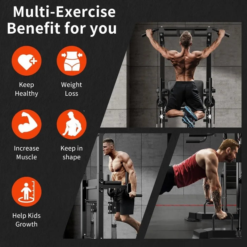 Adjustable Power Tower for Home Gym