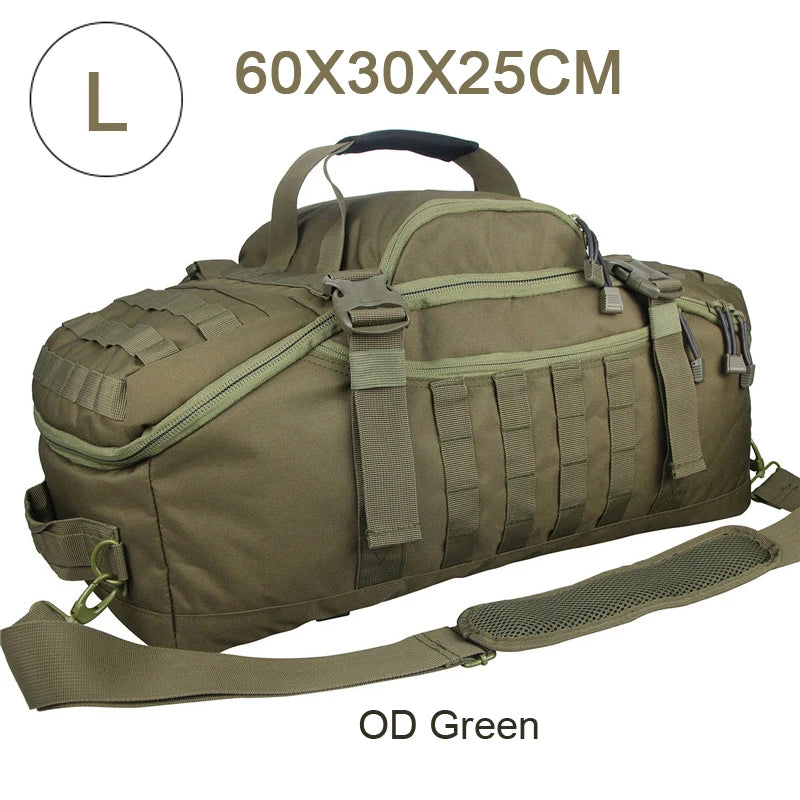 Tactical Duffle Bag (30L-80L): Ideal for Gym, Travel & Outdoors