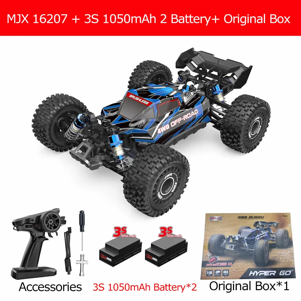 HYPER GO 1/16 Scale RC Racing Truck (70KM/h, 4WD Brushless)