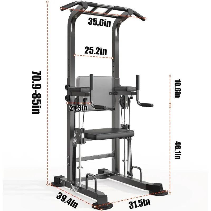 Adjustable Power Tower for Home Gym