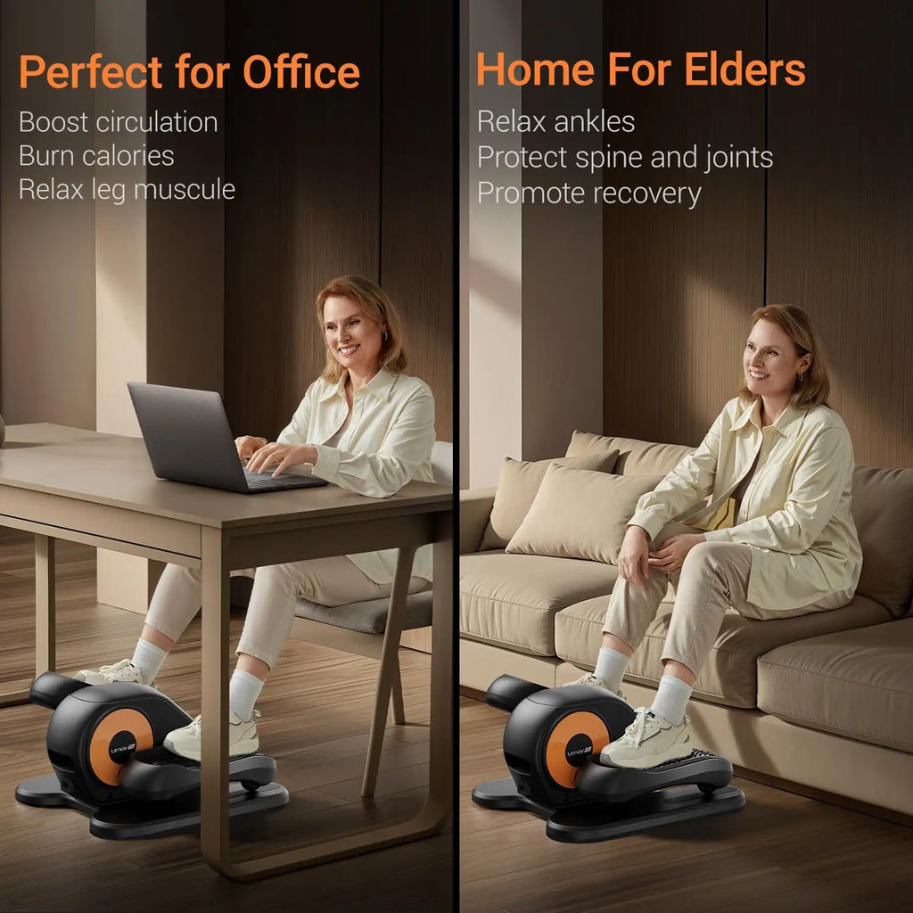 Compact Seated Elliptical for Seniors (Electric & Remote-Controlled)