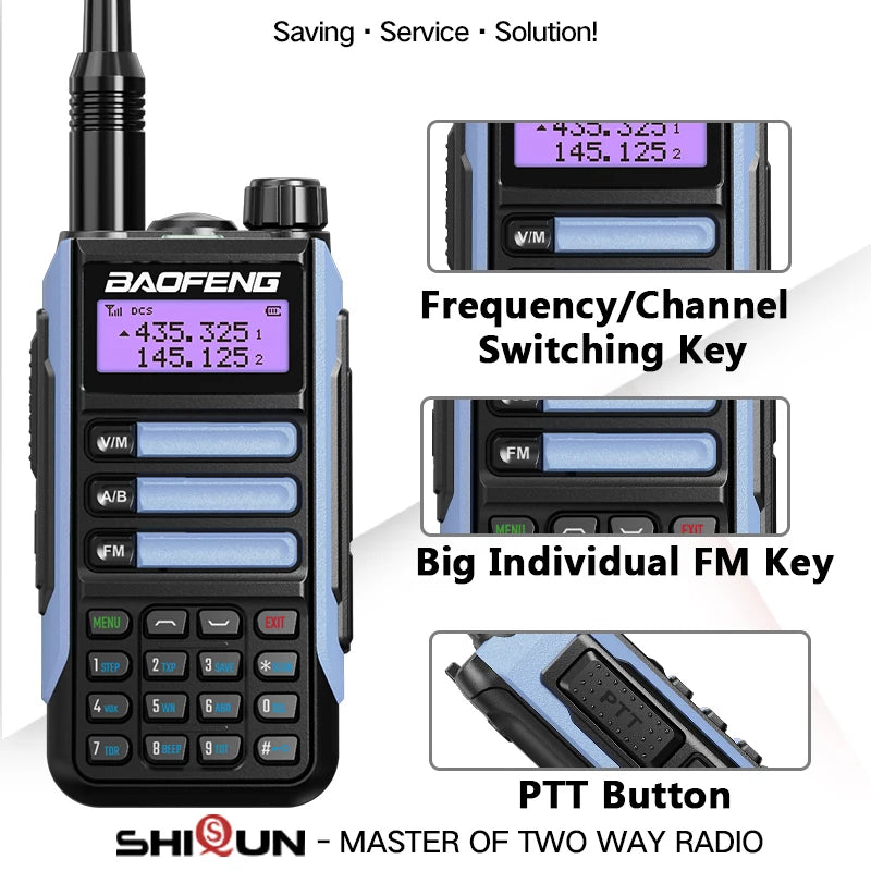 High-Power Dual-Band Two-Way Radio for Long-Range Use