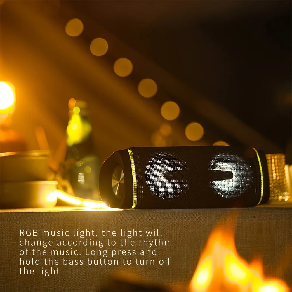 Portable Waterproof Bluetooth Speaker: 40W Stereo Sound and Wireless Pairing