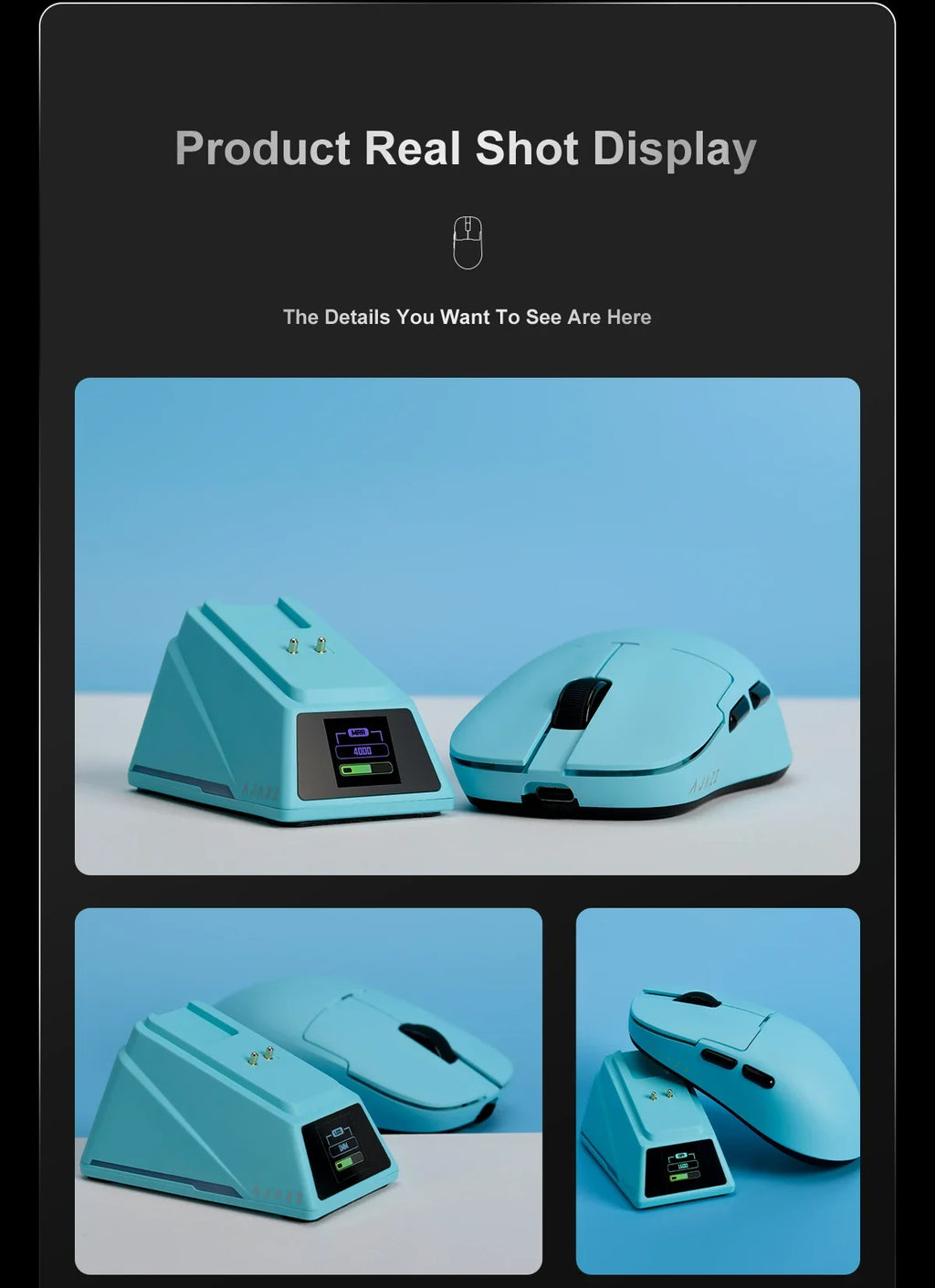 Lightweight  Wireless Office/Gaming Mouse compatible with PC and MAC.