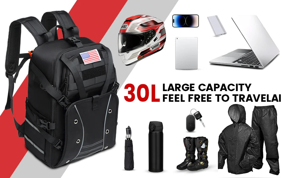 Large Capacity Helmet & Gear Backpack