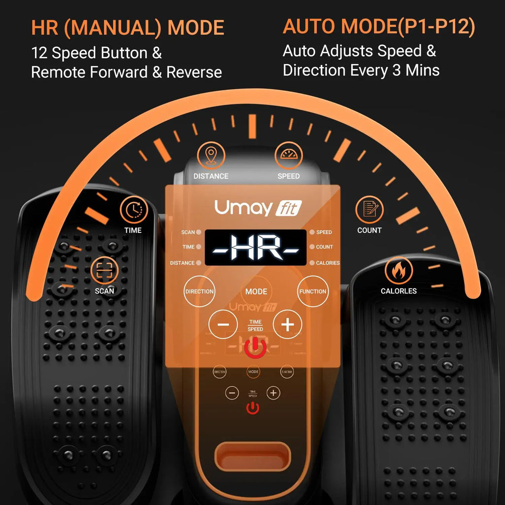 Compact Seated Elliptical for Seniors (Electric & Remote-Controlled)