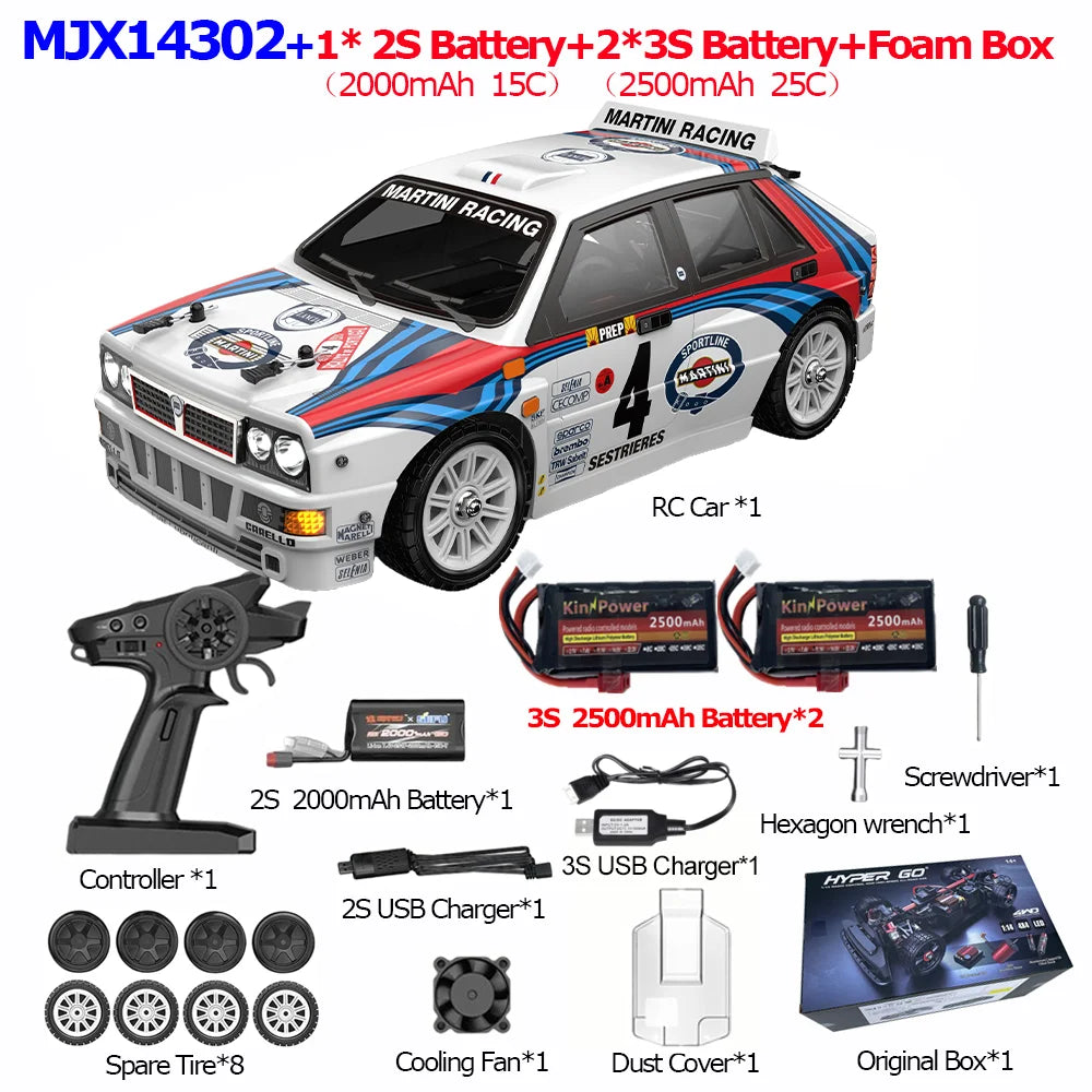 HYPER GO 1/14 RC Car: 55km/h Brushless 4WD Off-Road Truck