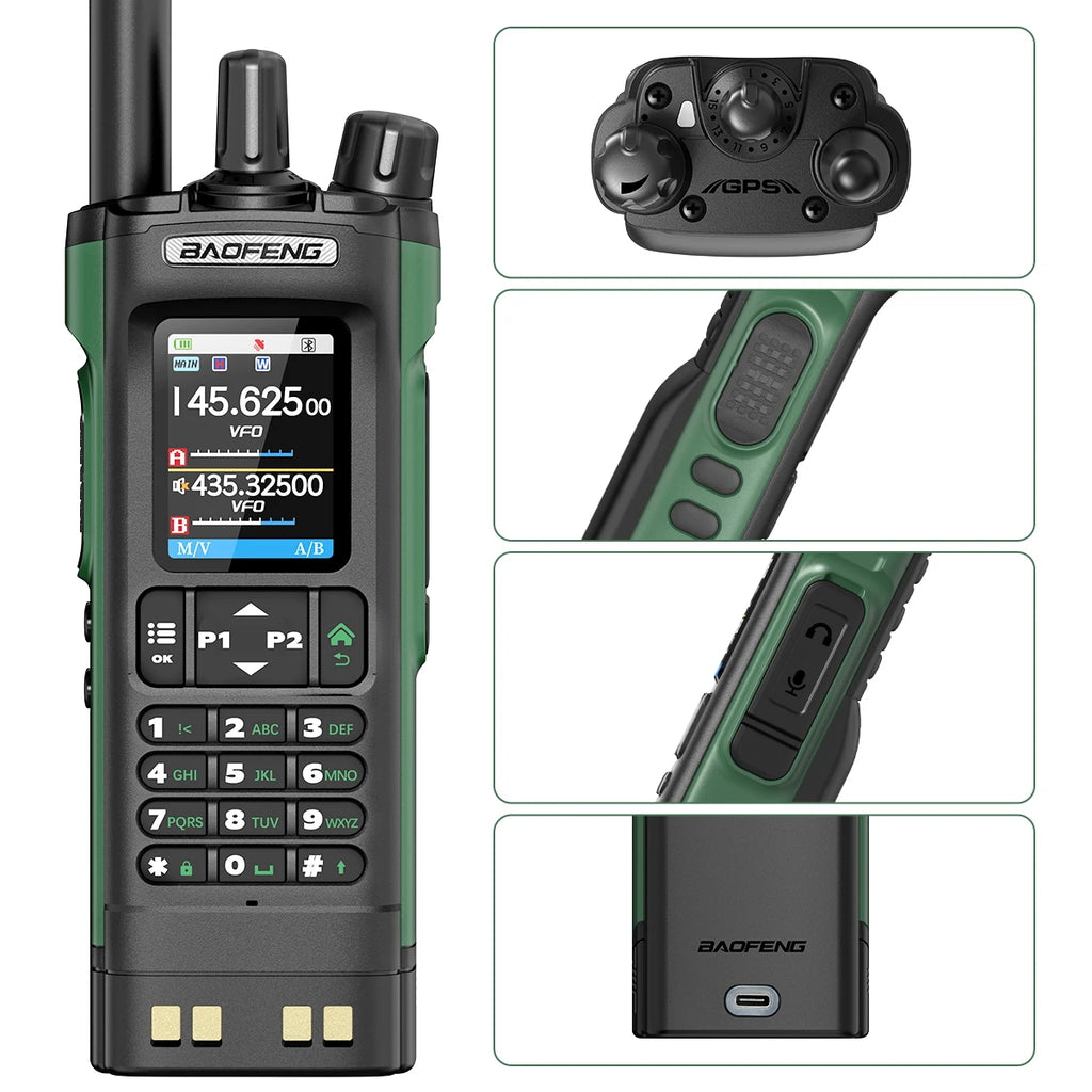 Powerful 10W Ham Radio with GPS, Bluetooth & 2.0" Screen