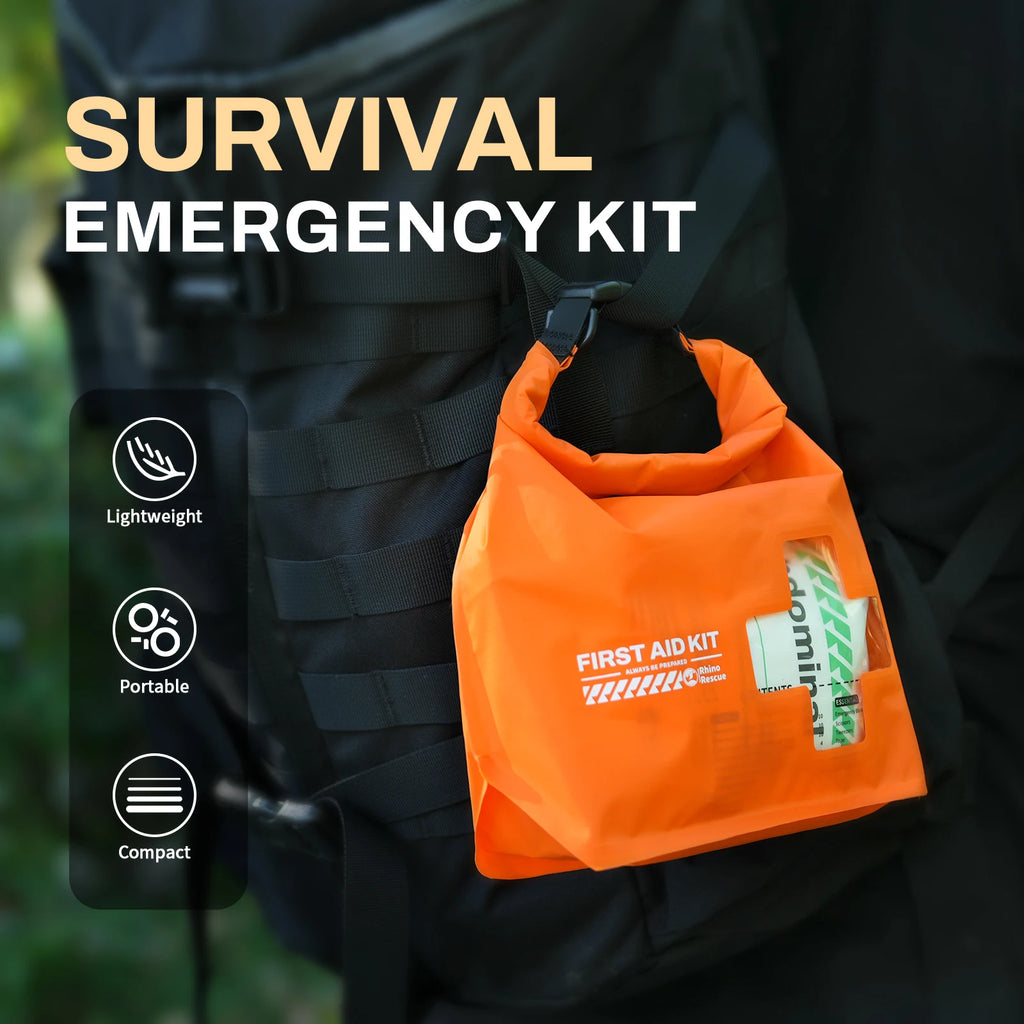 Waterproof First Aid Kit: Emergency Survival Supplies in a Dry Bag for Kayaking, Boating & Outdoor Adventures