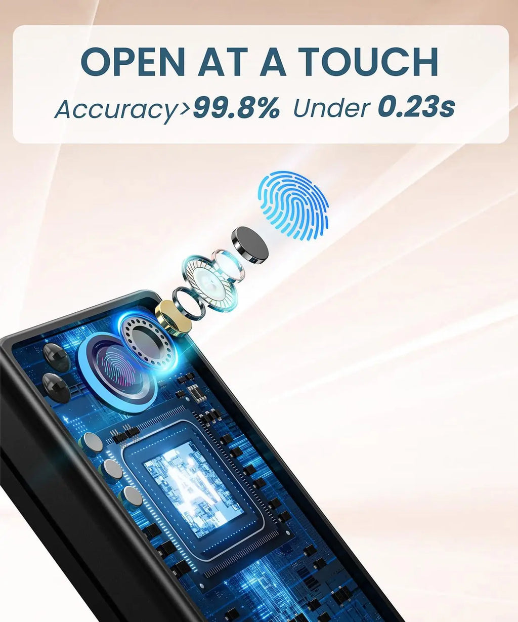 Fingerprint Smart Door Lock With Electronic Keypad - Biometric