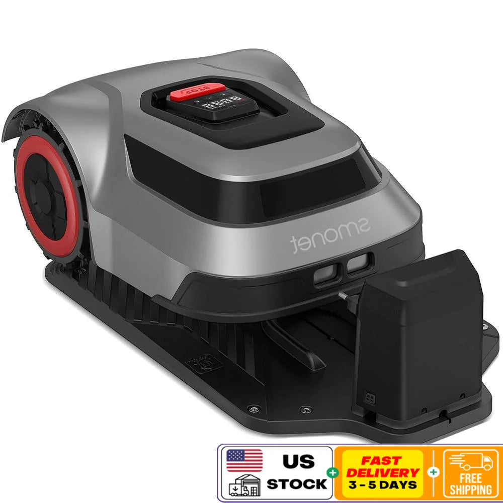 Auto-Charging Robotic Mower: Smart Navigation & Collision-Free with Rain Detection