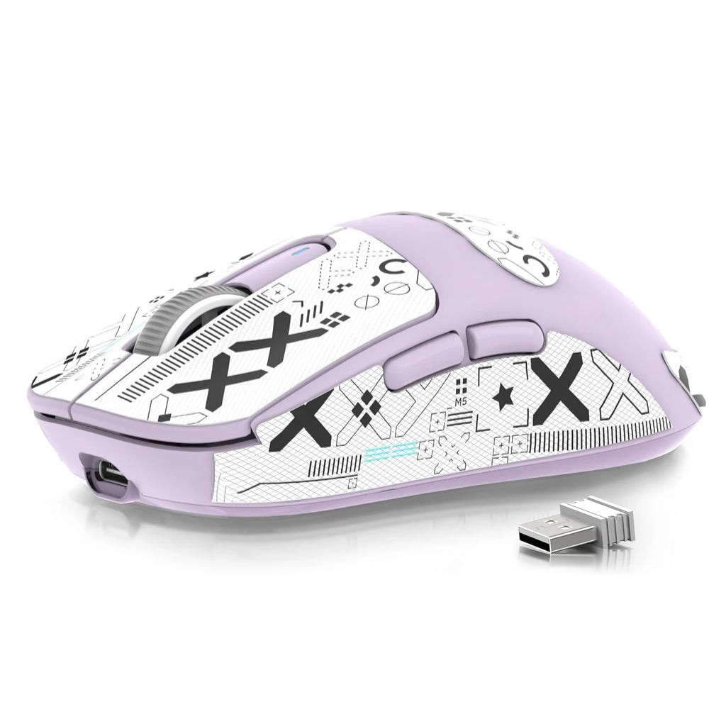 Lightweight Wireless Gaming Mouse with 200/h Battery Life and Programmable Buttons