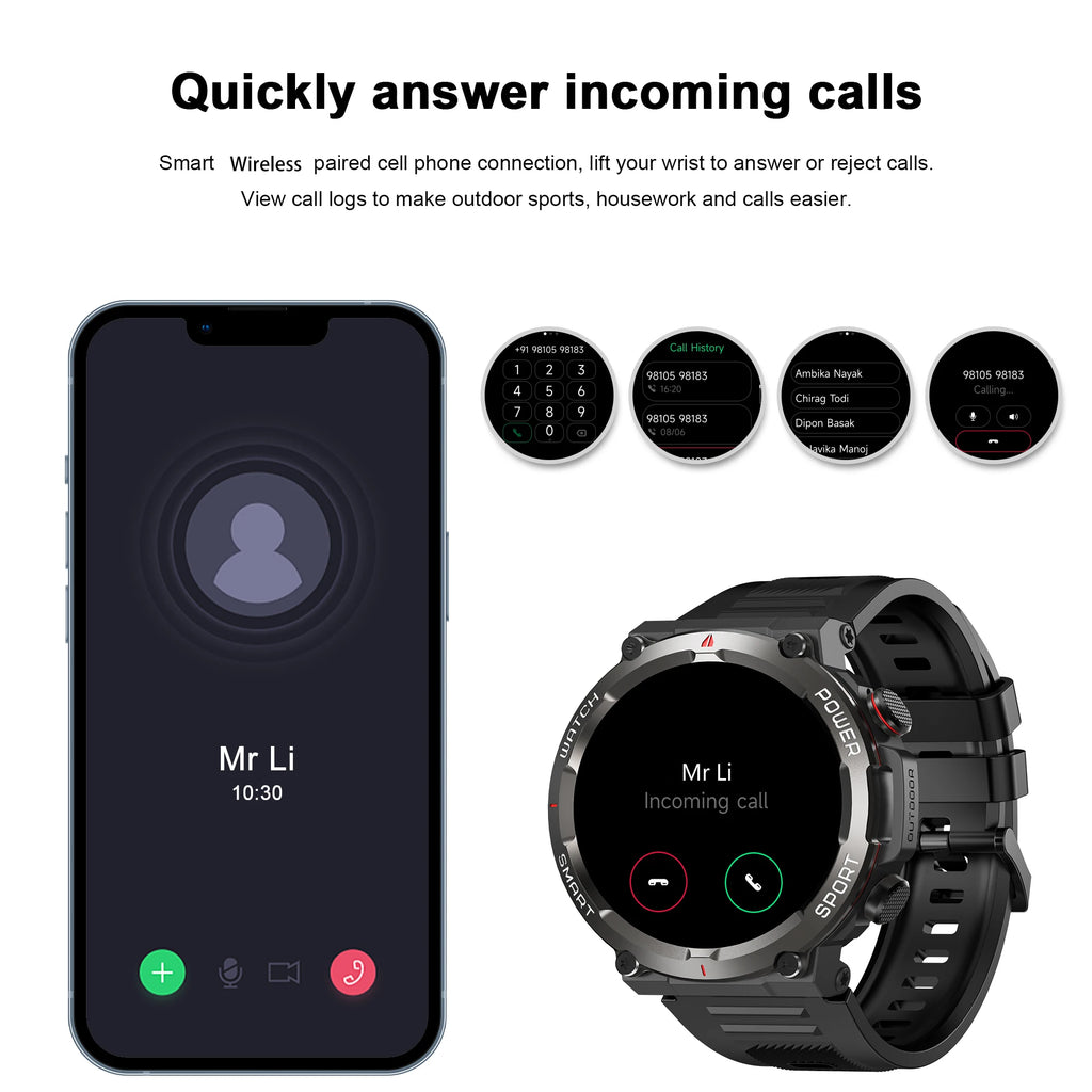 HD Smartwatch for Fitness, Calls & All-Day Wear