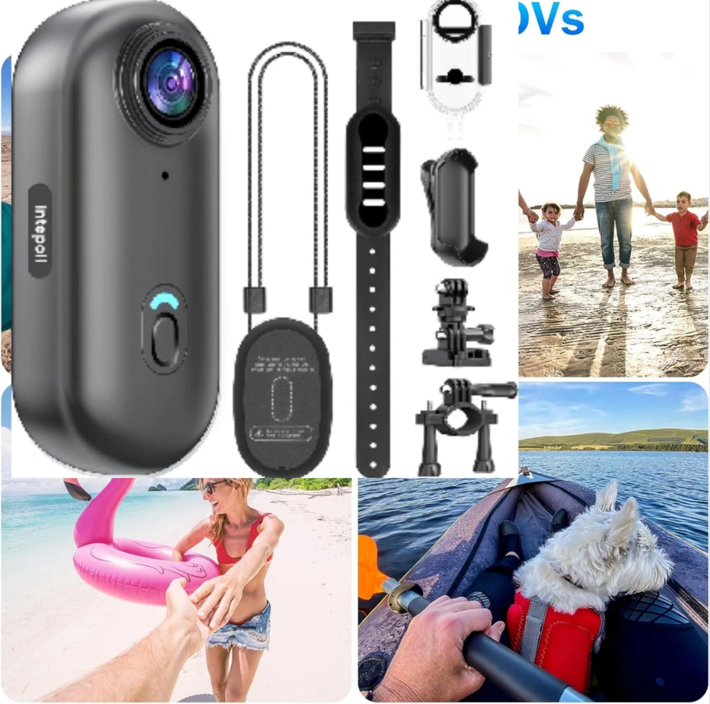 40M Waterproof 4K POV Action/Body Camera with 128GB Storage