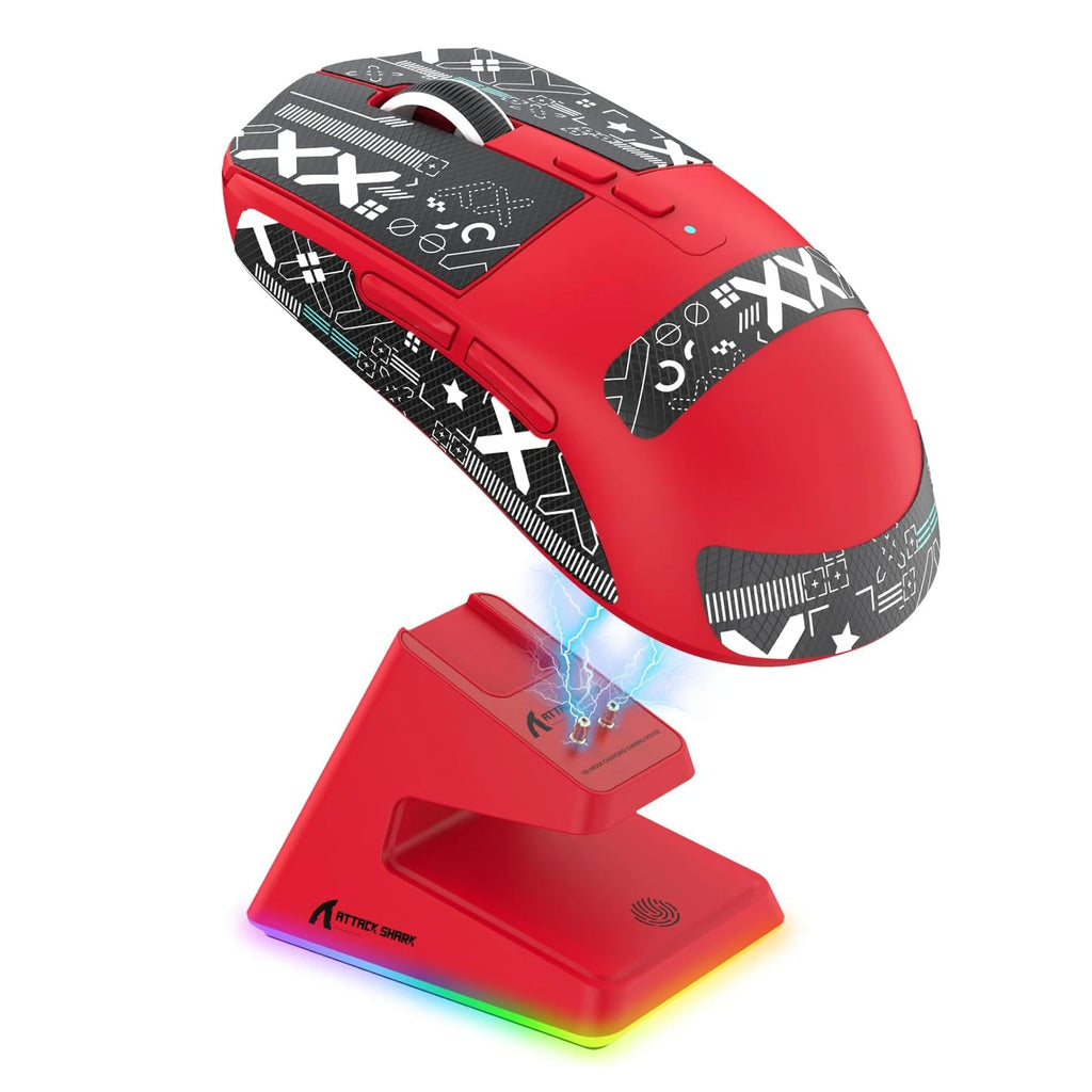 Lightweight Wireless Gaming Mouse with RGB Backlight and Charging Base