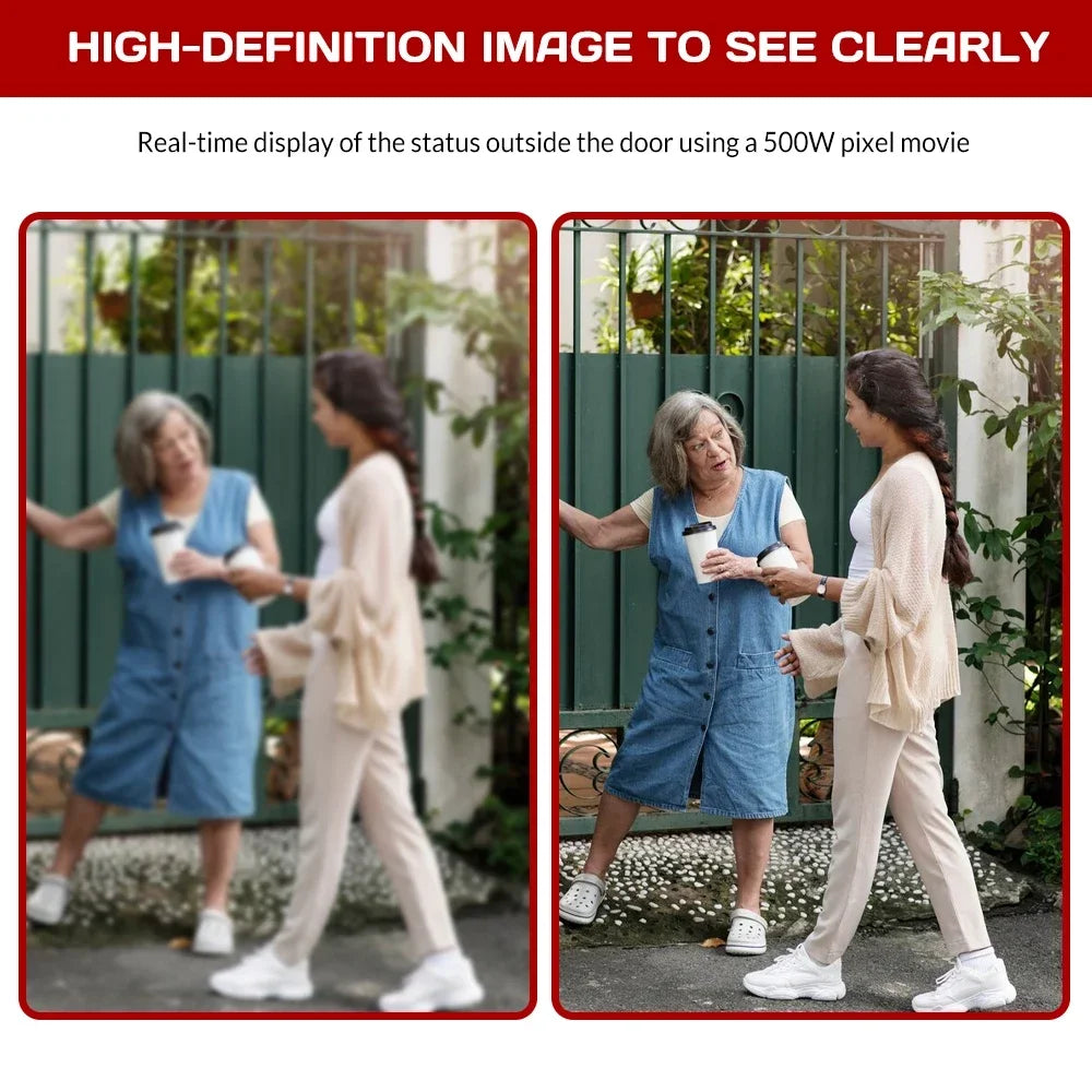 Smart Video Doorbell with 4.3" IPS Screen