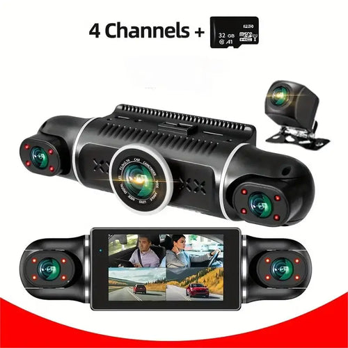4-Channel Dash Cam with 24/7 Parking Surveillance