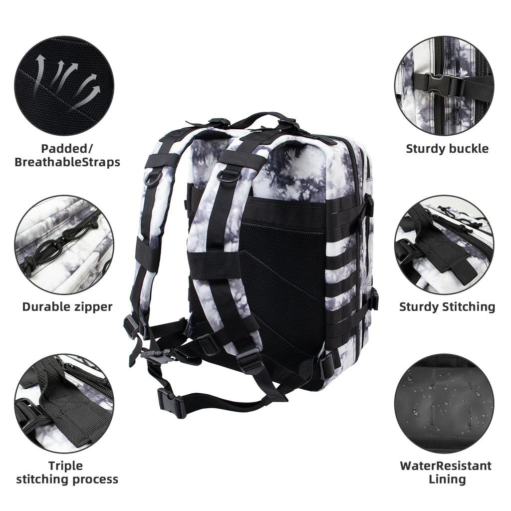 Multi-functional 25L/45L Tactical Backpack: Waterproof & Durable