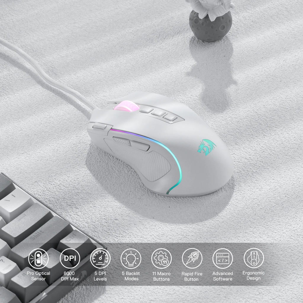 Wired Gaming Mouse with 11 Programmable Buttons