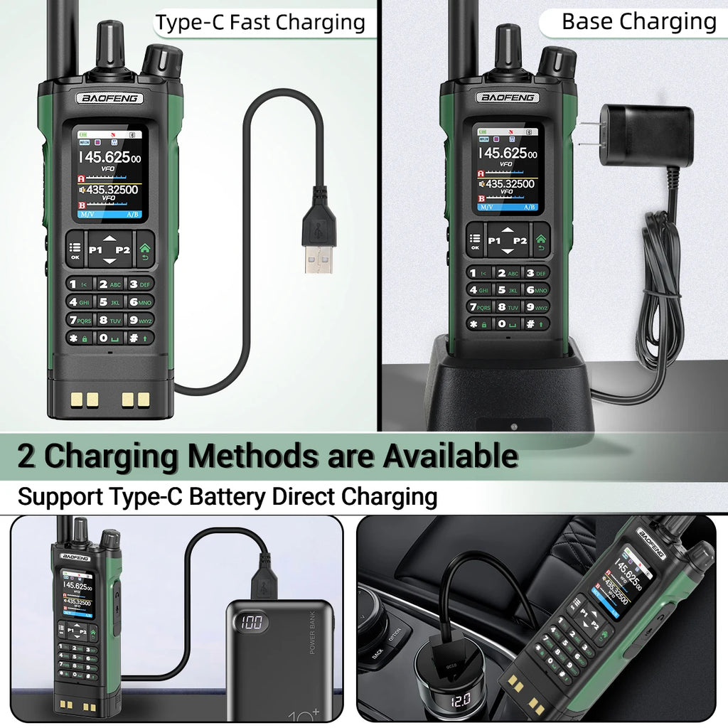 Powerful 10W Ham Radio with GPS, Bluetooth & 2.0" Screen