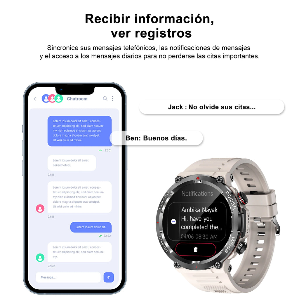 HD Smartwatch for Fitness, Calls & All-Day Wear