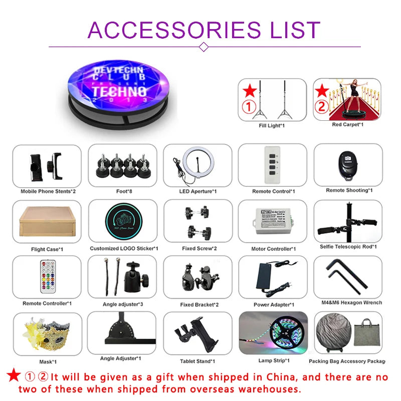 Automatic 360 Photo Booth with Custom Logo App: Perfect for Parties & Events