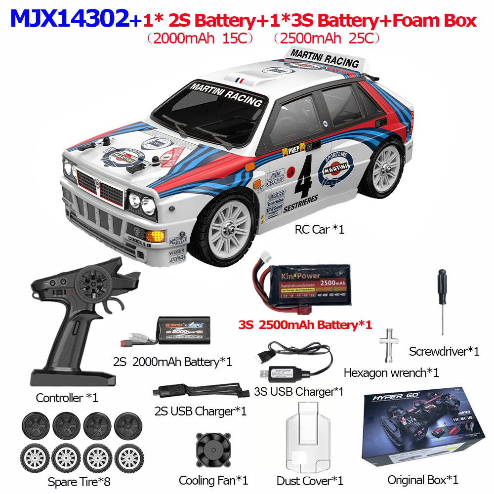 HYPER GO 1/14 RC Car: 55km/h Brushless 4WD Off-Road Truck