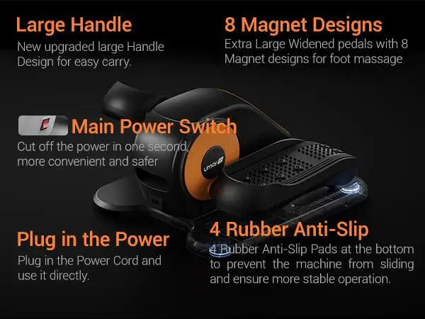 Compact Seated Elliptical for Seniors (Electric & Remote-Controlled)