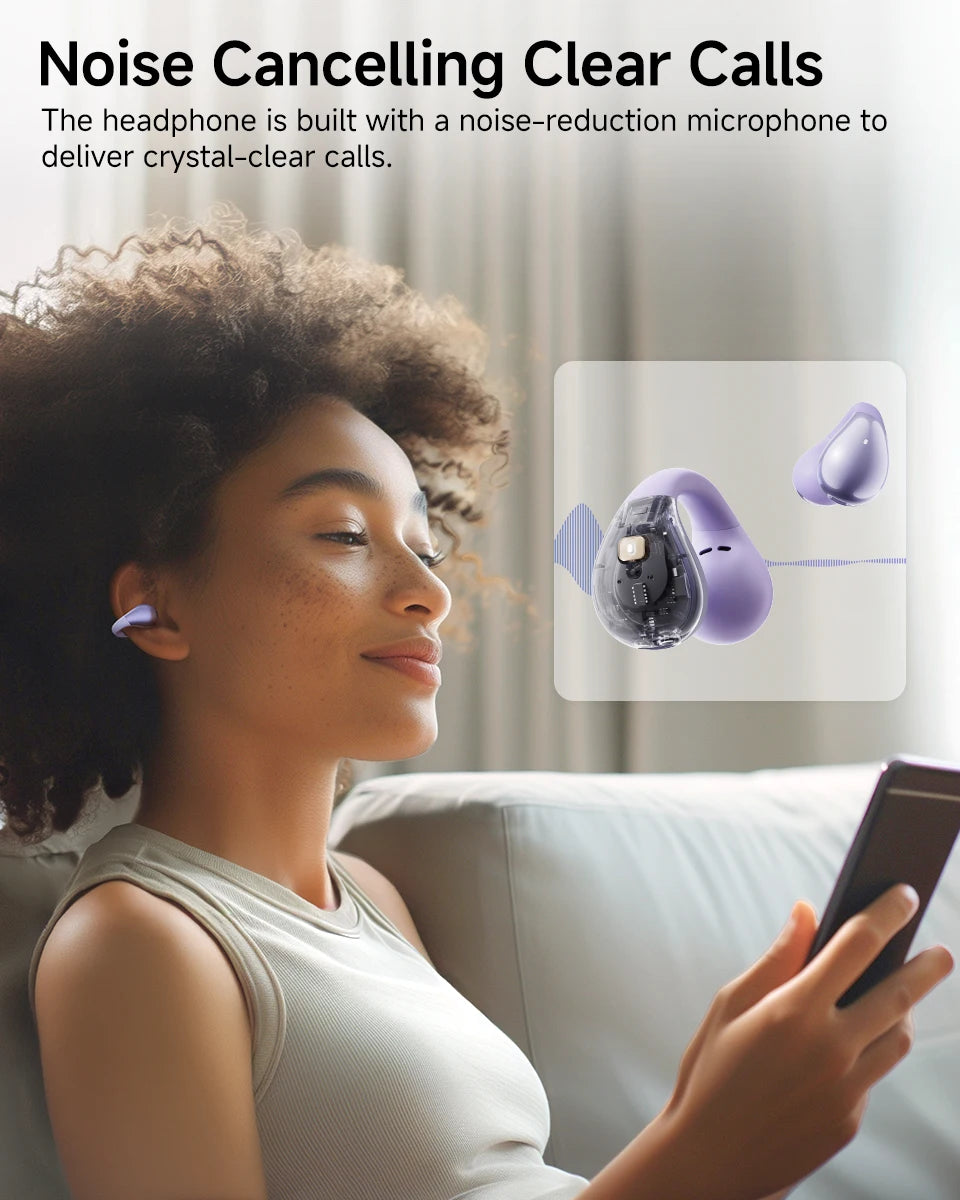 Wireless Ear Clip Earphones: Sport, Open-Ear & Dual-Connect