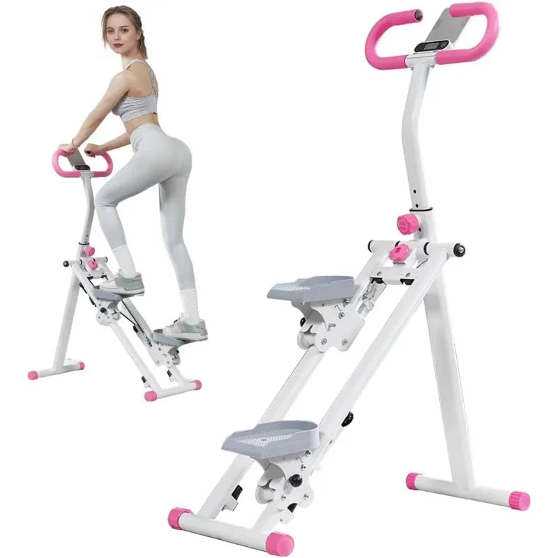Home Stair Stepper & Climber for Cardio Workout with Adjustable Handlebars