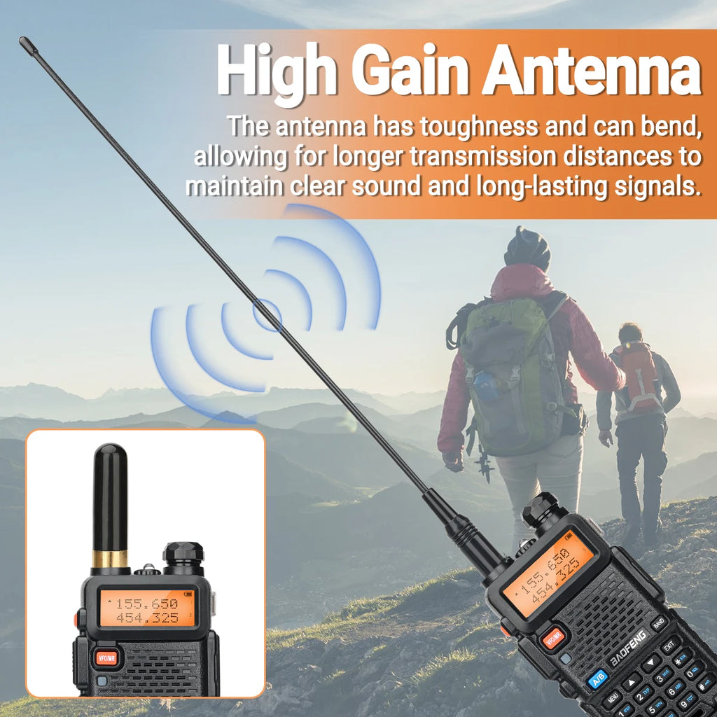 Long-Range 8W Walkie-Talkie with 3800mAh Battery & USB-C