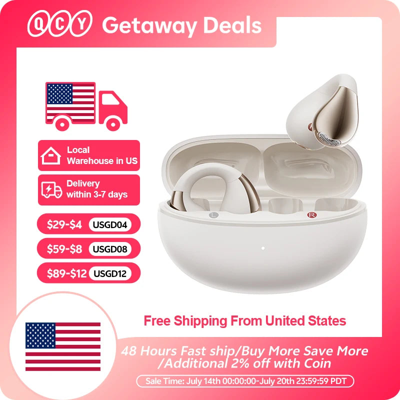 Wireless Ear Clip Earphones: Sport, Open-Ear & Dual-Connect