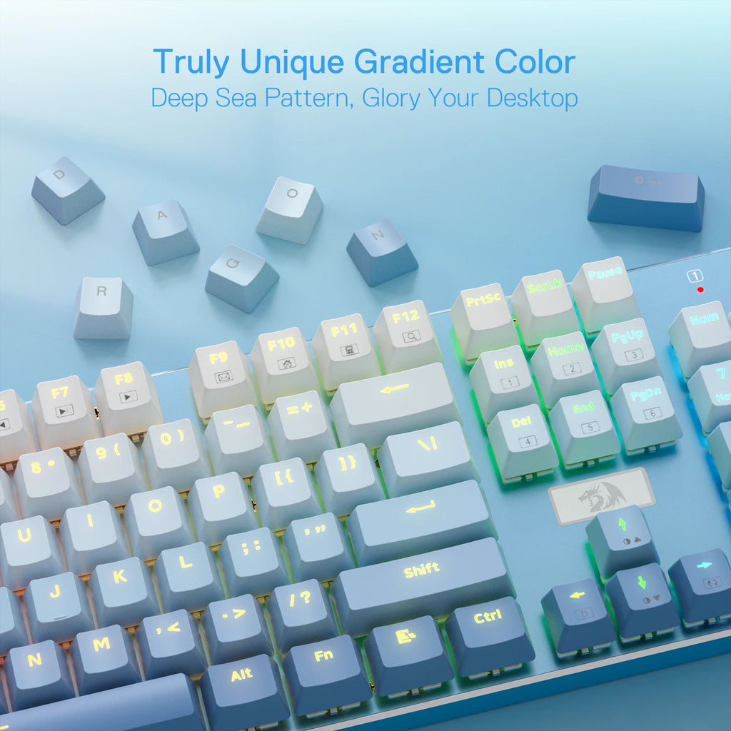 Wired Mechanical Gaming Keyboard with 104 Keys and a Hot-Swap Linear Quiet Red Switch