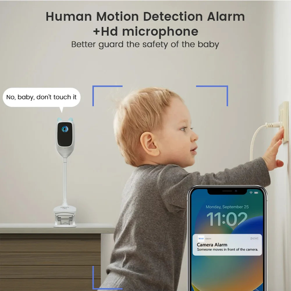 2K Smart Home Camera for Pets/Babies