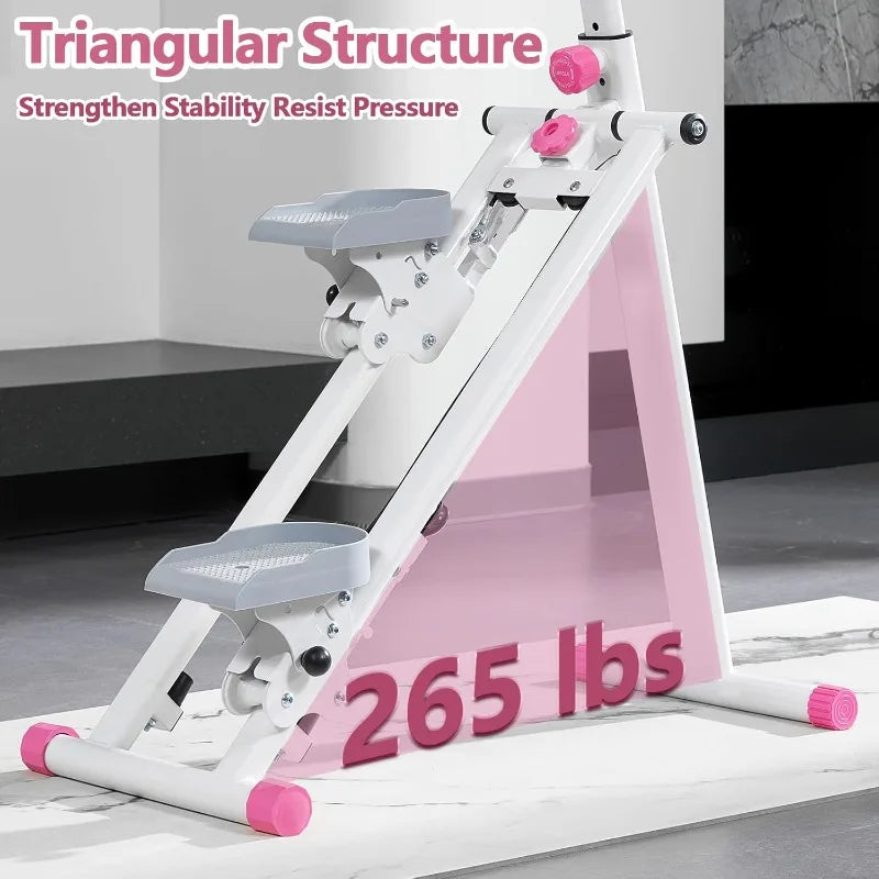 Home Stair Stepper & Climber for Cardio Workout with Adjustable Handlebars