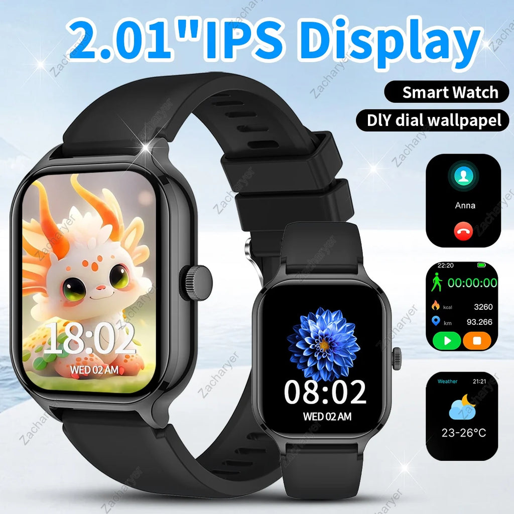 Smartwatch: Call, Message, Multi-Sport modes