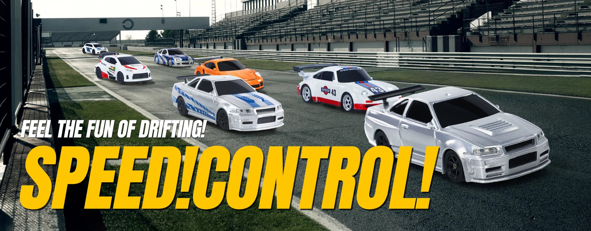 High-Speed 4WD RC Drifting Car (1:43 Scale)