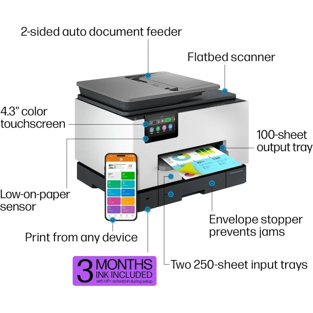 All-in-One Color Printer: Print, Scan, Copy, & Fax for Small Business