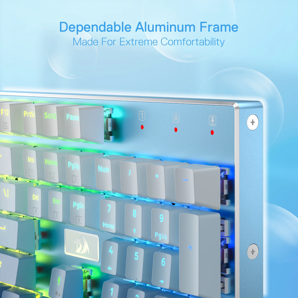 Wired Mechanical Gaming Keyboard with 104 Keys and a Hot-Swap Linear Quiet Red Switch