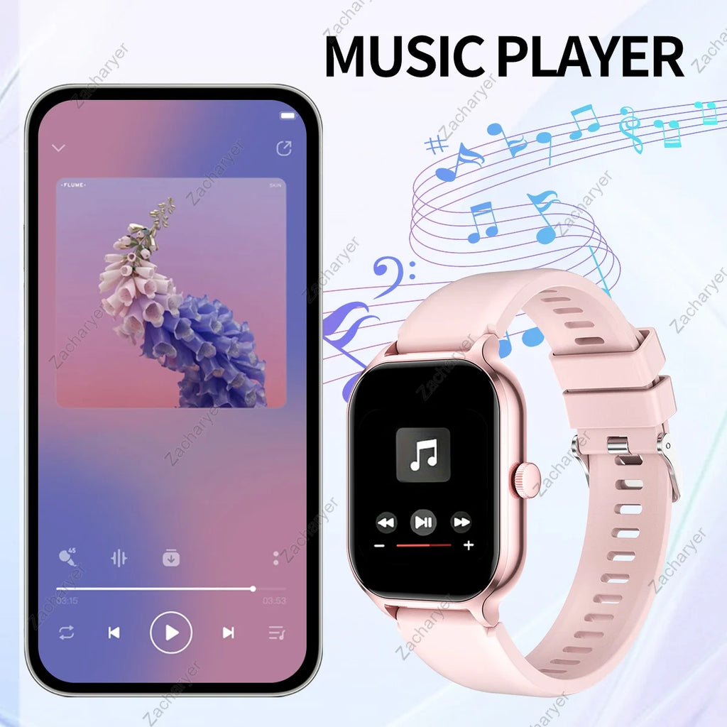 Smartwatch: Call, Message, Multi-Sport modes