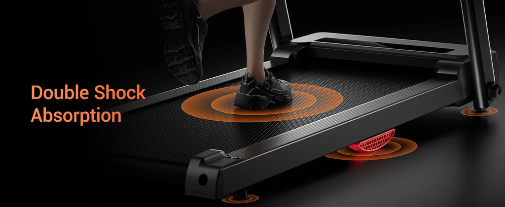 Foldable 3.0HP Home Treadmill: Quiet, 300lb Capacity, HR Monitor & Shock Absorption