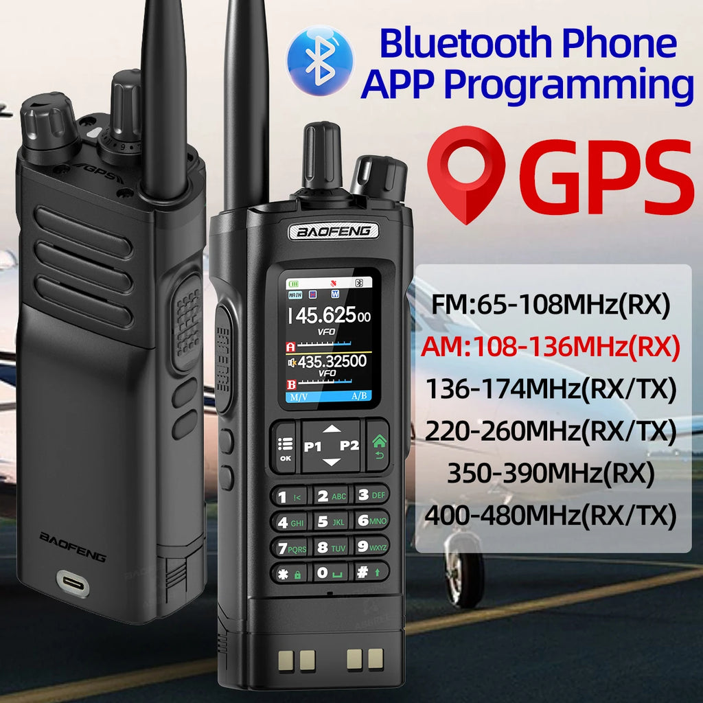 Powerful 10W Ham Radio with GPS, Bluetooth & 2.0" Screen