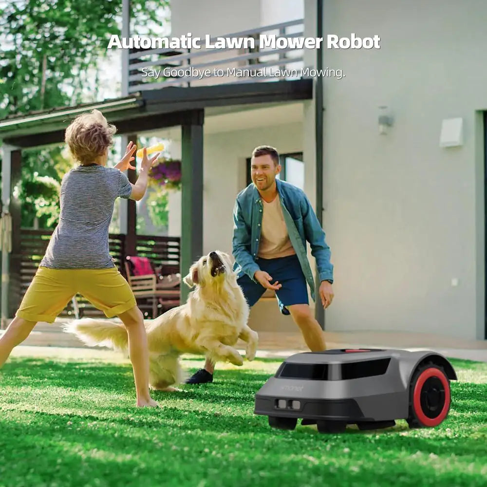 Auto-Charging Robotic Mower: Smart Navigation & Collision-Free with Rain Detection