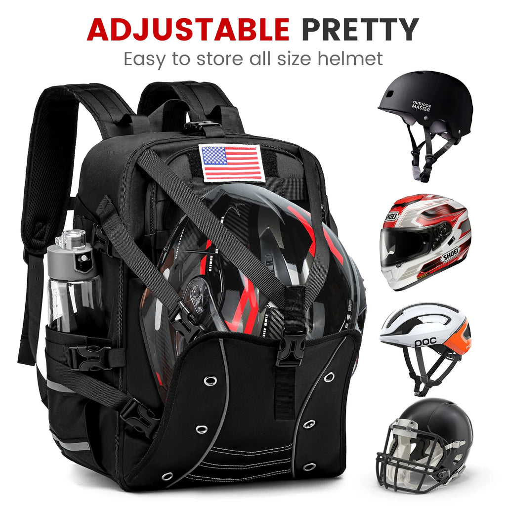 Large Capacity Helmet & Gear Backpack