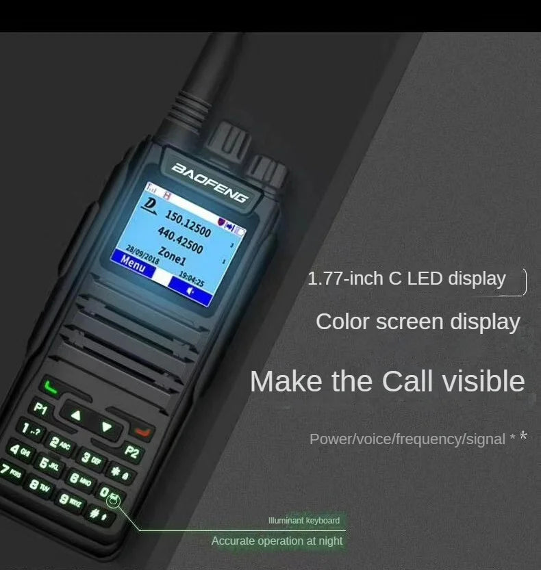 GPS Dual-Band Walkie Talkie (Analog & Digital)