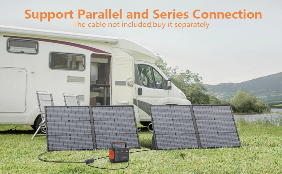 Lightweight & Foldable Solar Panel for Outdoor Power with 110W/220W/400W