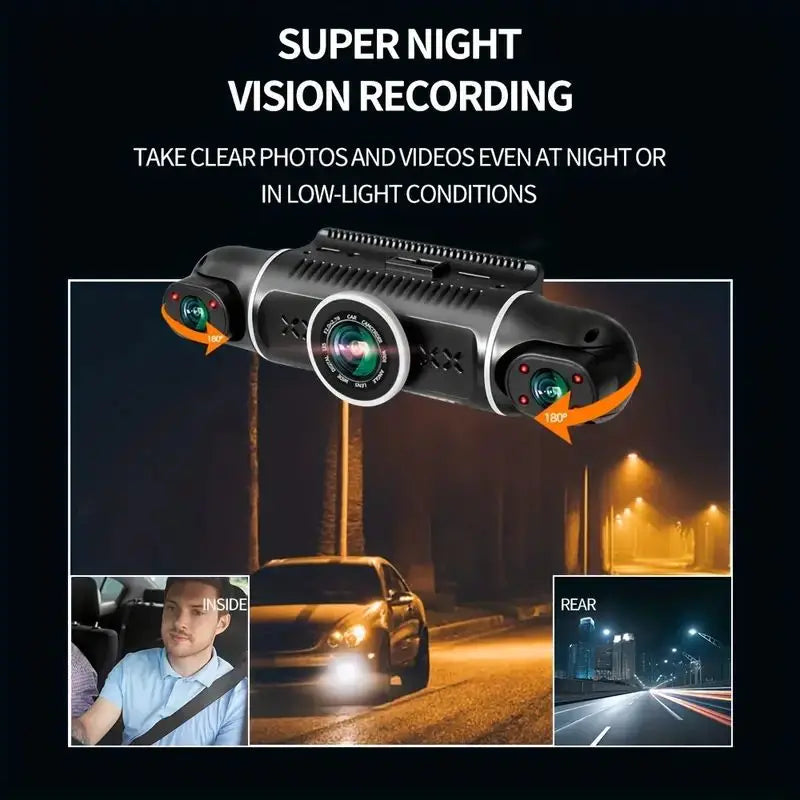 4-Channel Dash Cam with 24/7 Parking Surveillance