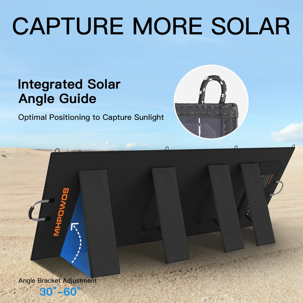 Lightweight & Foldable Solar Panel for Outdoor Power with 110W/220W/400W